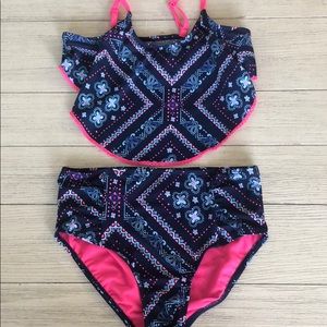 Justice high waist bikini NWOT